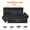 Car Dog Seat Cover for Back Seat Waterproof Auto Rear Pet Seat Protector Mat Nonslip Universal Safety Carrier For Outing Dogs 5