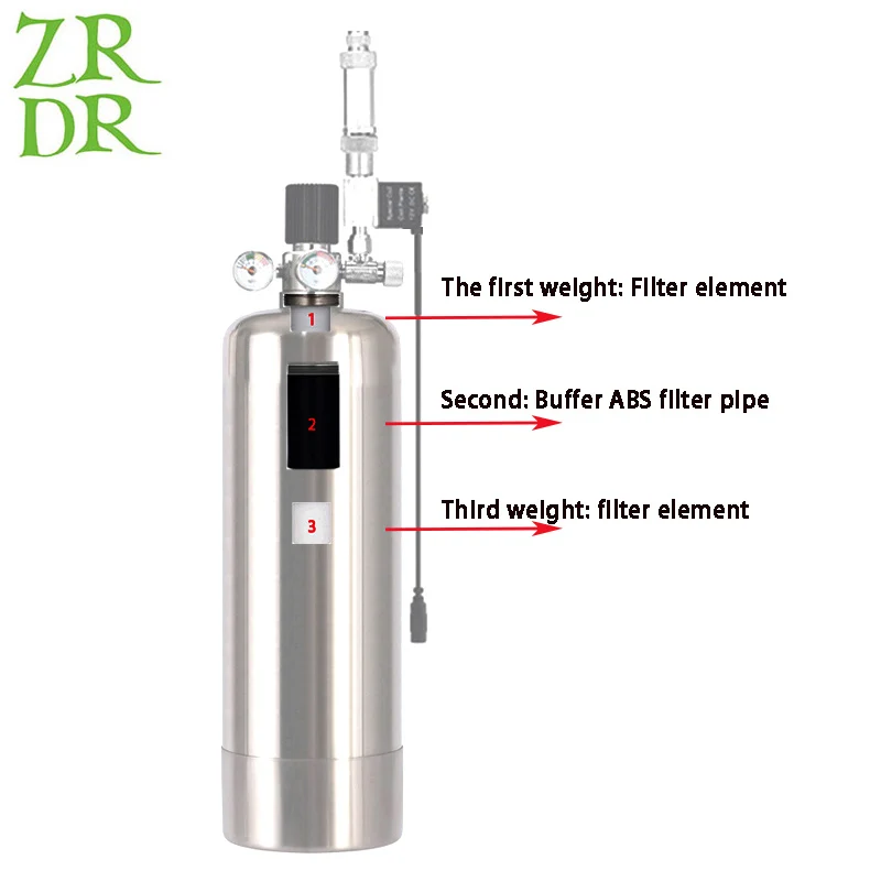 ZRDR aquarium CO2 gas cylinder generator filter element filter tube fish tank CO2 carbon fiber element accessories co2 generator kit,aquarium co2 generator,aquarium co2 tube,co2 tank,aquarium co2 tank,aquarium co2 accessories
