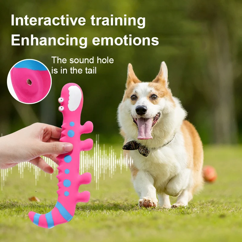 Dog Chew Toy Latex Lizard Squeaky Pet Toys For Small Medium Dogs Interactive Funny Dog Sounding Training Toy Pet Supplies 3