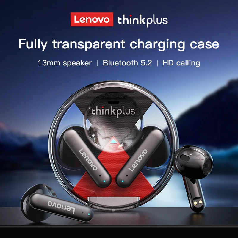  New Original Lenovo LP10 Wireless Bluetooth 5.2 Earphone TWS HiFi  Wireless Headphones with Mic 300mAh Stereo In-Ear Earphone 