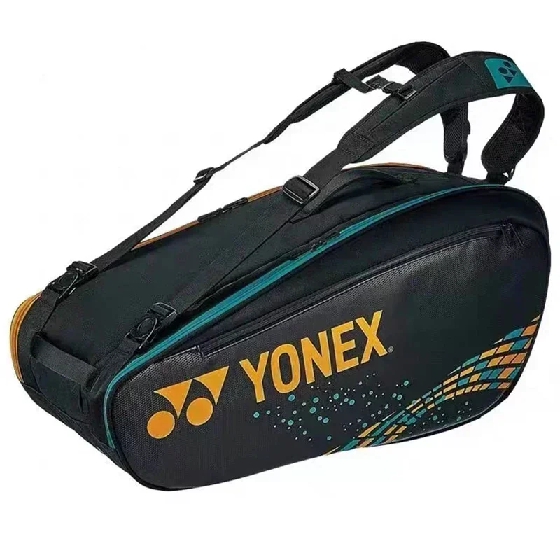 Sports Bags Backpacks YONEX Original Badminton Bag Fashions Borsa Per Racchette Da Tennis PU Grande Capacit&agrave; Tenere 12 Racchette Per Allenamento Da Co