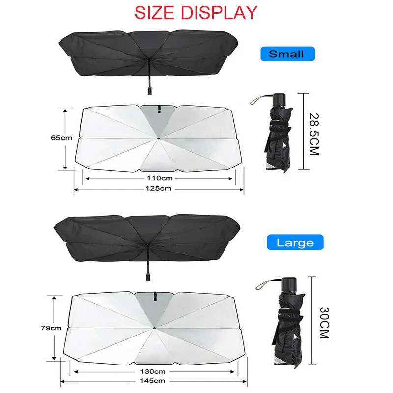 Car Sunshade Umbrella Car Sun Shade Protector Parasol Summer Sun Interior Windshield Protection Accessories For Auto Shading car sunshade windshield sunshade windshield sun shade