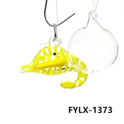 Miniature Floating Glass Lobster Aquarium Decoration Ornament - About 3.5cm (Yellow)