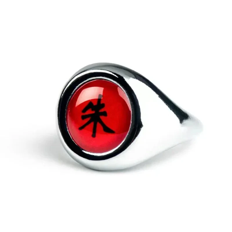 Juego de anillos de Cosplay de Anime Akatsuki Itachi para mujeres