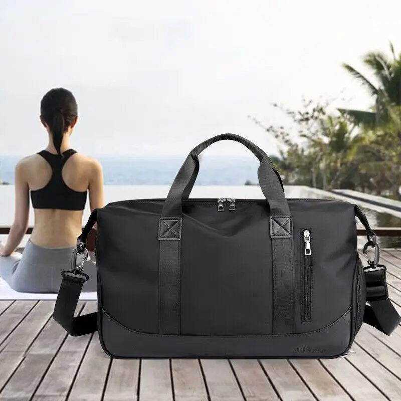 Men Women Gym Duffle Bag Waterproof Large Weekend Travel Sport Holdall Luggage