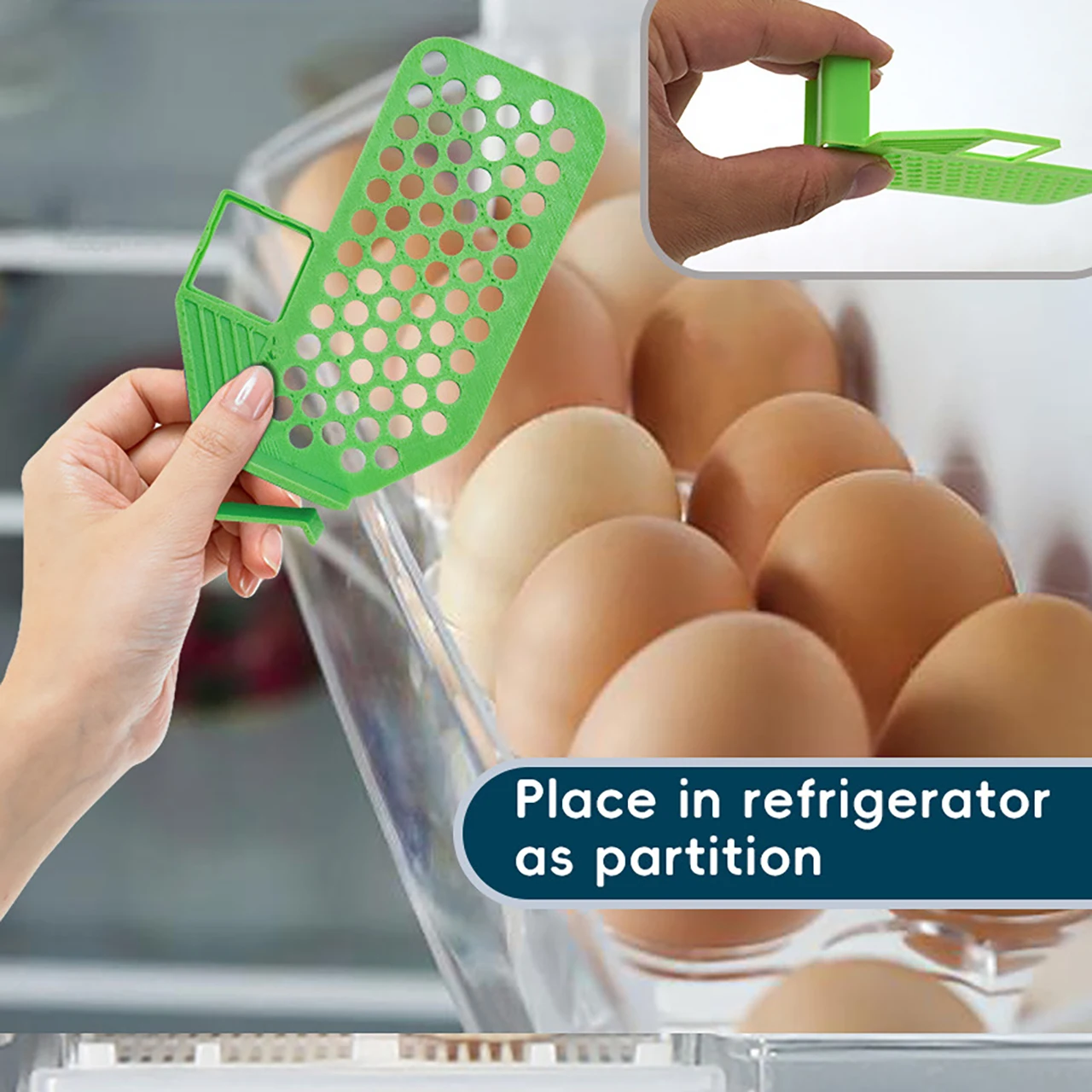 Refrigerator Dividers Fridge Storage Drawer Organizer Separators Adjustable Space Allocator Partition Shelf