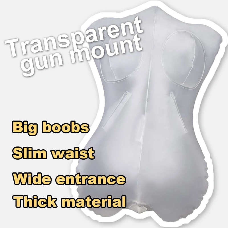 One-piece transparent inflatable men's masturbator 3