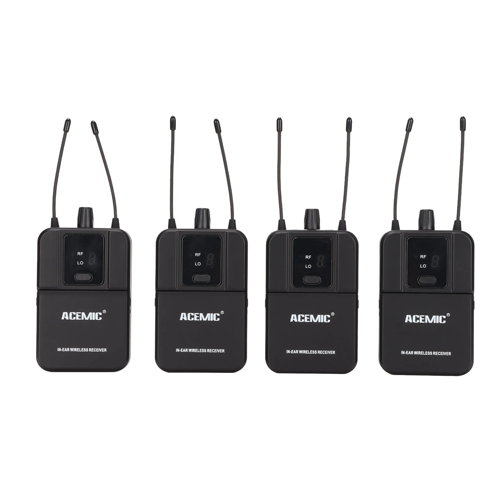 ACEMIC EM-D04 Wireless In Ear Monitor System 4 Channel Professional Stage Ear Return System for Live Studio Recording EU Plug