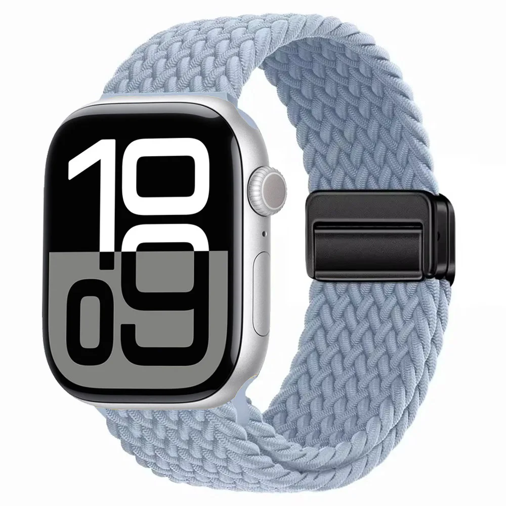 Nylon Braided Magnetic Strap for Apple Watch - Comfortable and Stylish Design