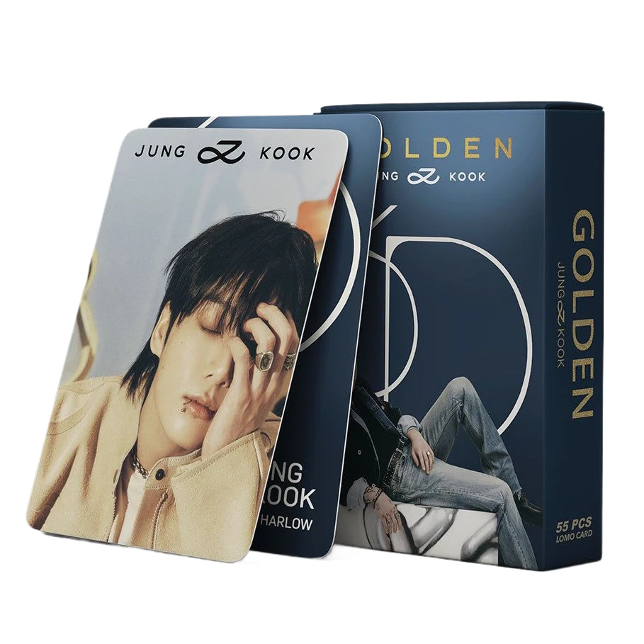 

lomo card Jungkook GOLDEN-solo cards Kpop Photocards Album 2024 High Quality Photo Cards