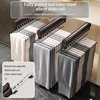 Expandable Sliding Pants Rack Aluminum alloy Wardrobe Clothes Rack Wall-mounted Retractable organizer Collapsible Drying Holder 1