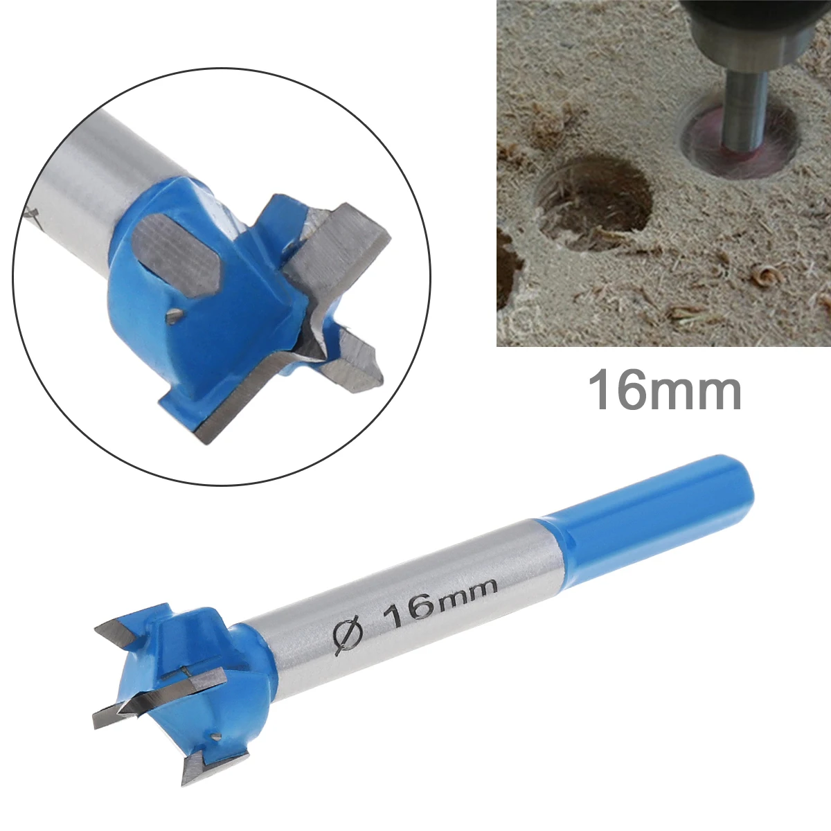 16mm Hole Saw Wood Cutter Woodworking Tool for Wooden Products Perforation Chip Removal Unhindered
