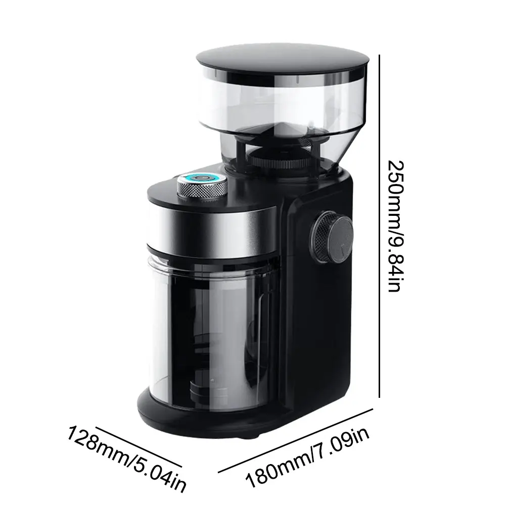 Electric Burr Coffee Grinder with 18 Grind Setting Adjustable Burr Mill Conical Burr Coffee Grinder for 2-12 Cup 6