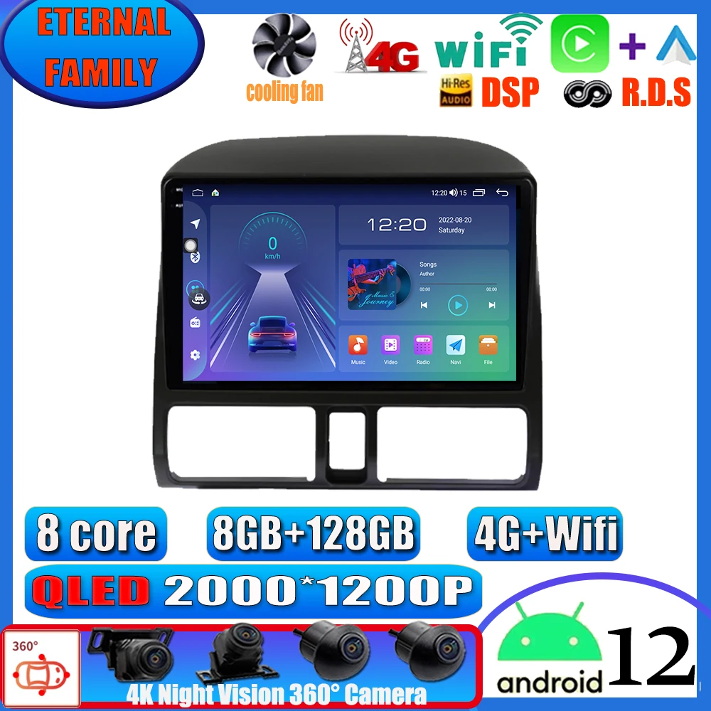 Radio con GPS para coche, reproductor de vídeo Multimedia con Android