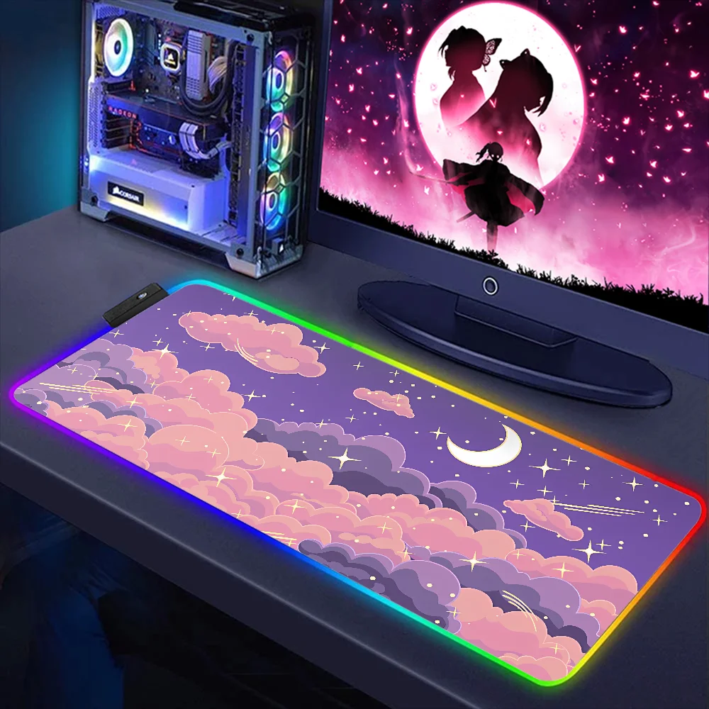 

Компьютерный коврик Skyscape, аксессуары для стола, офисный коврик для мыши Rgb 900x400, игровой коврик для мыши, настольные компьютеры, игровые коврики, клавиатура, увеличенный размер Xxl