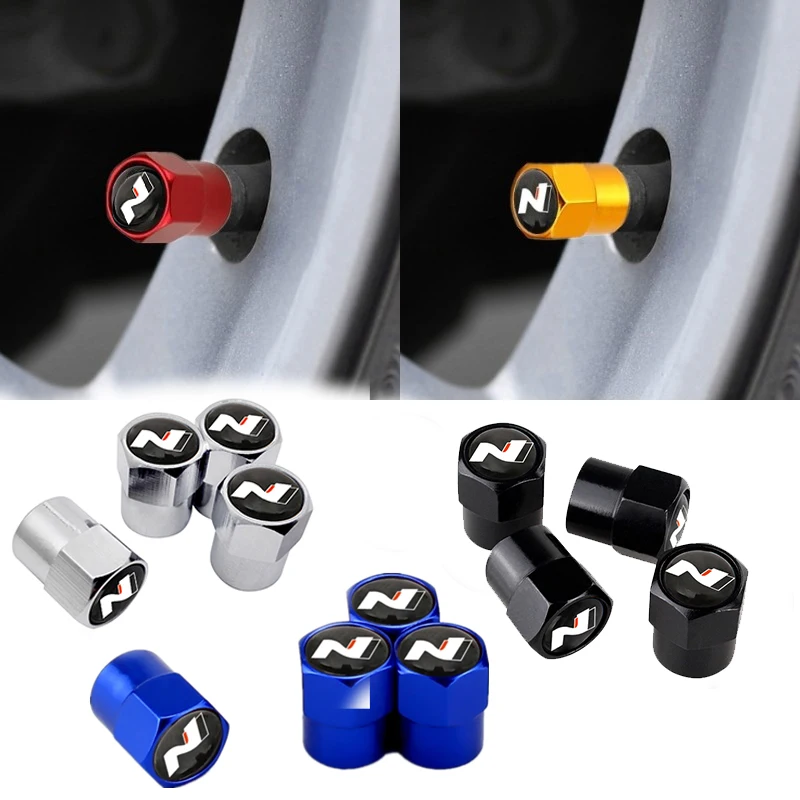 4PCS Car Wheel Tire Air Valve Caps Stem Covers For Hyundai EON Getz H 1
