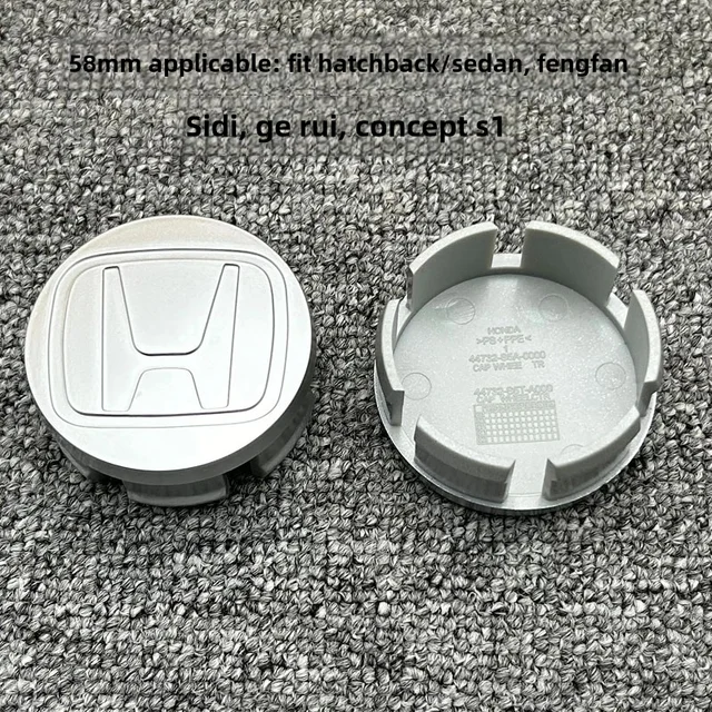 58MM/69MM Car Styling Wheel Center Hub Caps Cover Replacement Accessories For Honda CITY CIVIC Mugen Pilot Type R Type S Insight