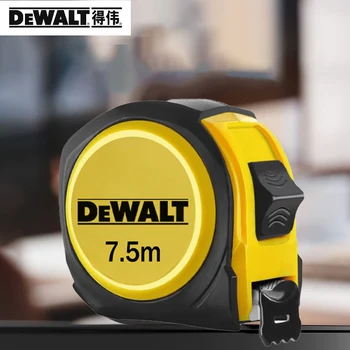 DEWALT Misura di nastro in acciaio portatile ad alta precisione 5M 7,5M Nastro di misurazione Strumento di misurazione multiuso per lavorazione del legno resistente all'usura 1