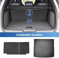 For BYD Seal U / Song Plus Sealion 6 2021-2024 TPE Floor Mats and Cargo Liner, All Weather Floor Liners Trunk Mat Heavy Duty Pad 3