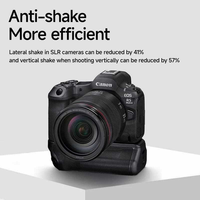 캐논 EOS R5 R5II R6 R6II용 BG-R20 배터리 그립 수직 그립