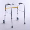 Children's Aluminum Walker Lower Limb Rehabilitation Walker with Wheels Adjustable Training Standing Frame Easy Folding Walker 2