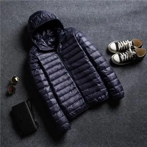 Navy blue hooded