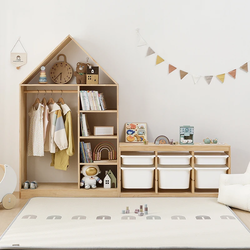 Kids Room Furniture Trunk Toys Baby Storage Cabinet Toy Sets Wardrobe Store Children's Bookcase Recameras Girls Furniture