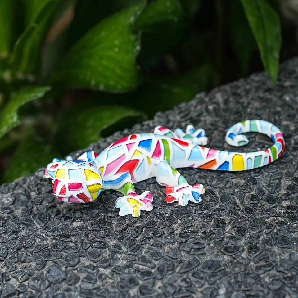 置物 KARE Deco Figurine Lizard Silver Deluxe 廃番】Deco