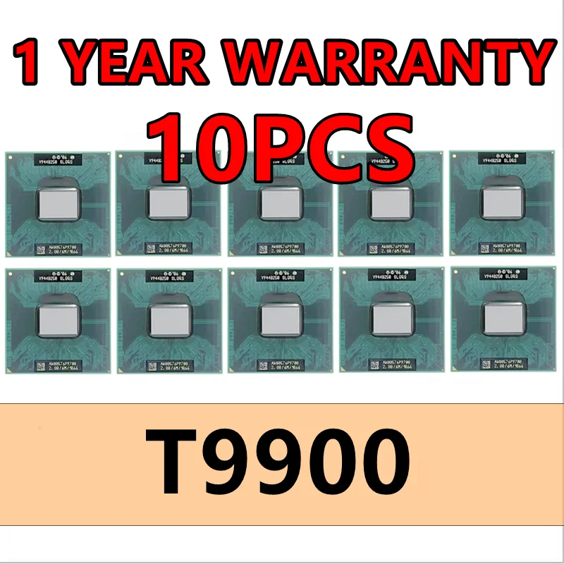 

10pcs Core 2 Duo T9900 SLGEE 3.0 GHz Dual-Core Dual-Thread 6M 35W PGA478 CPU