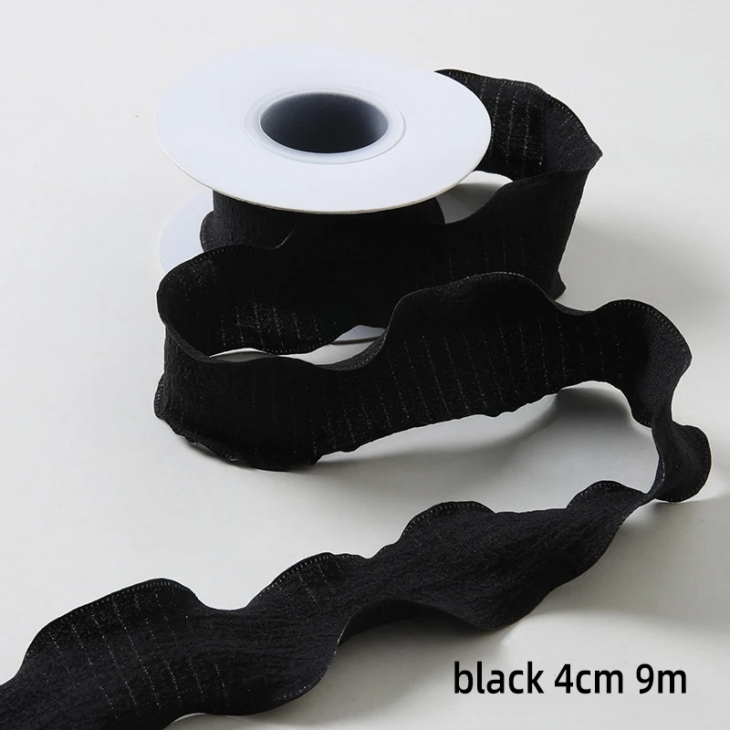 Candy Color Wavy Edge Yarn Ribbon for Gift Wrapping & DIY Crafts - 10 Yards