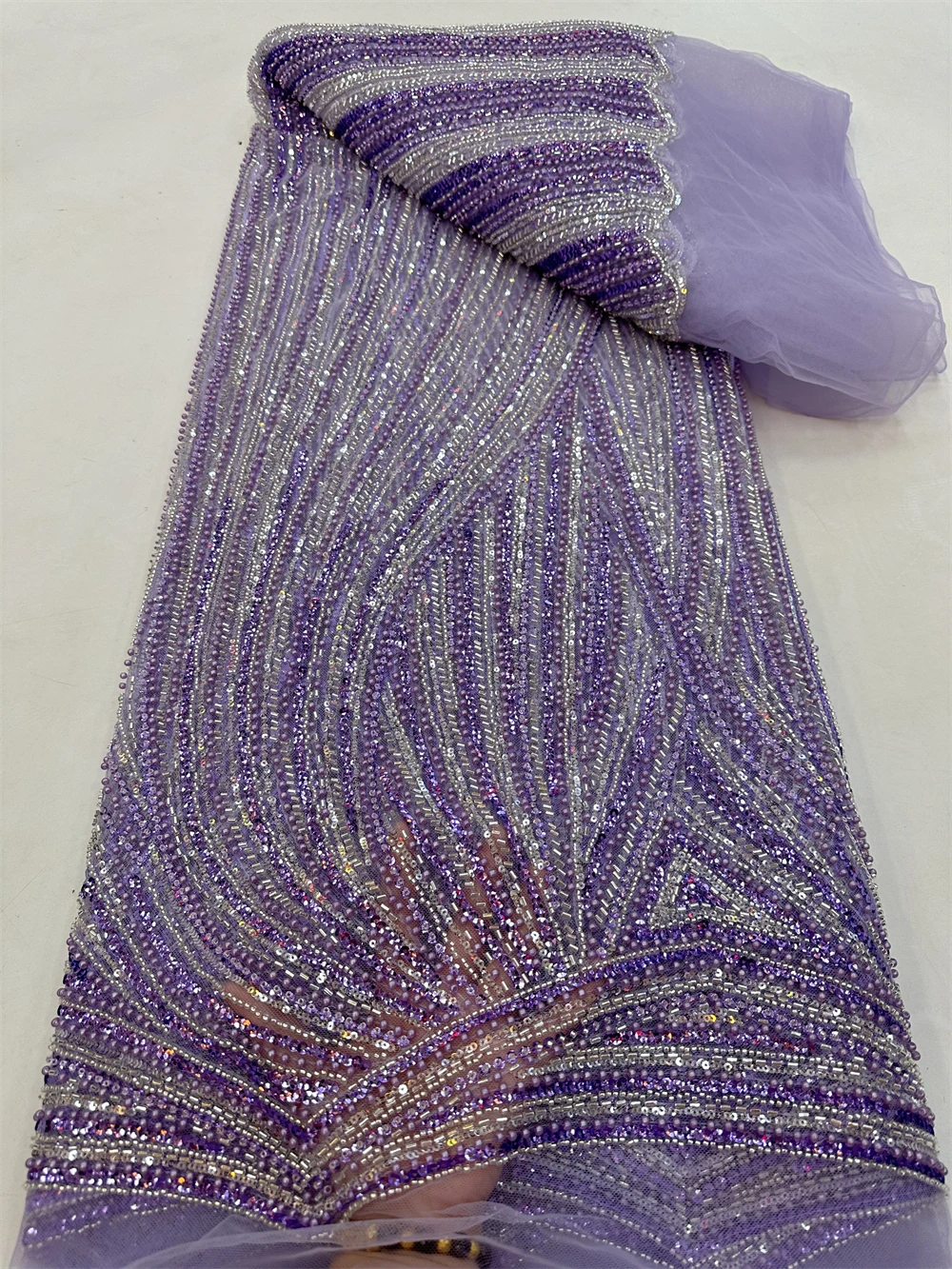 

Новейшие африканские блестки, бусины, кружевная ткань 2024, Высококачественный кружевной материал, французские нигерийские кружевные ткани, женское цветочное шитье QF0957