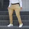 Fat Men Cotton Pants plus size casual trousers SIZE 30-50 black khaki pants stretch fabric 5