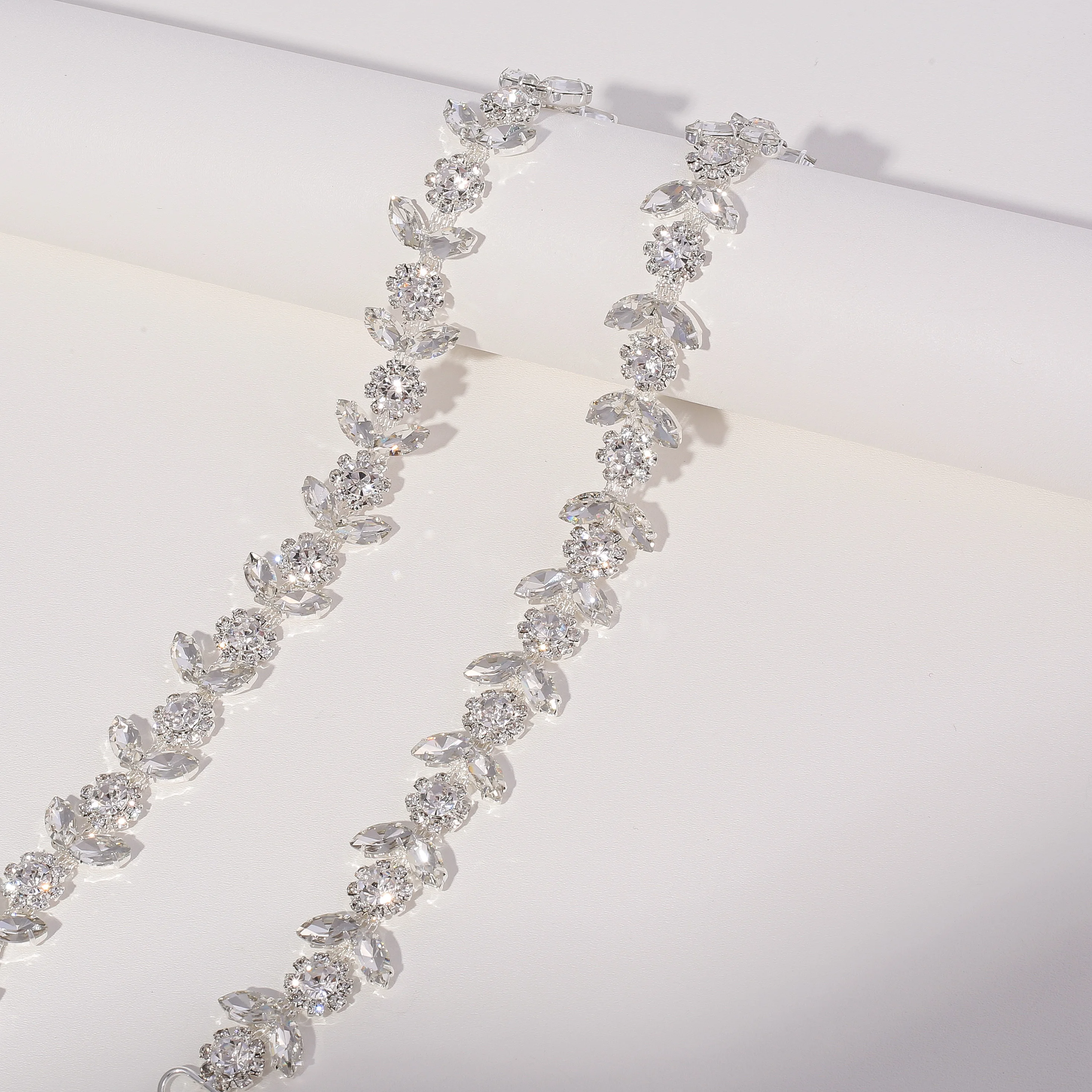 Bridal Waistband Bridal Dress Decoration NZUK Crystal Bridal Belt Rhinestones Bridal Sash Sliver Wedding Dress Belt Dress for Dresses Wedding Gown