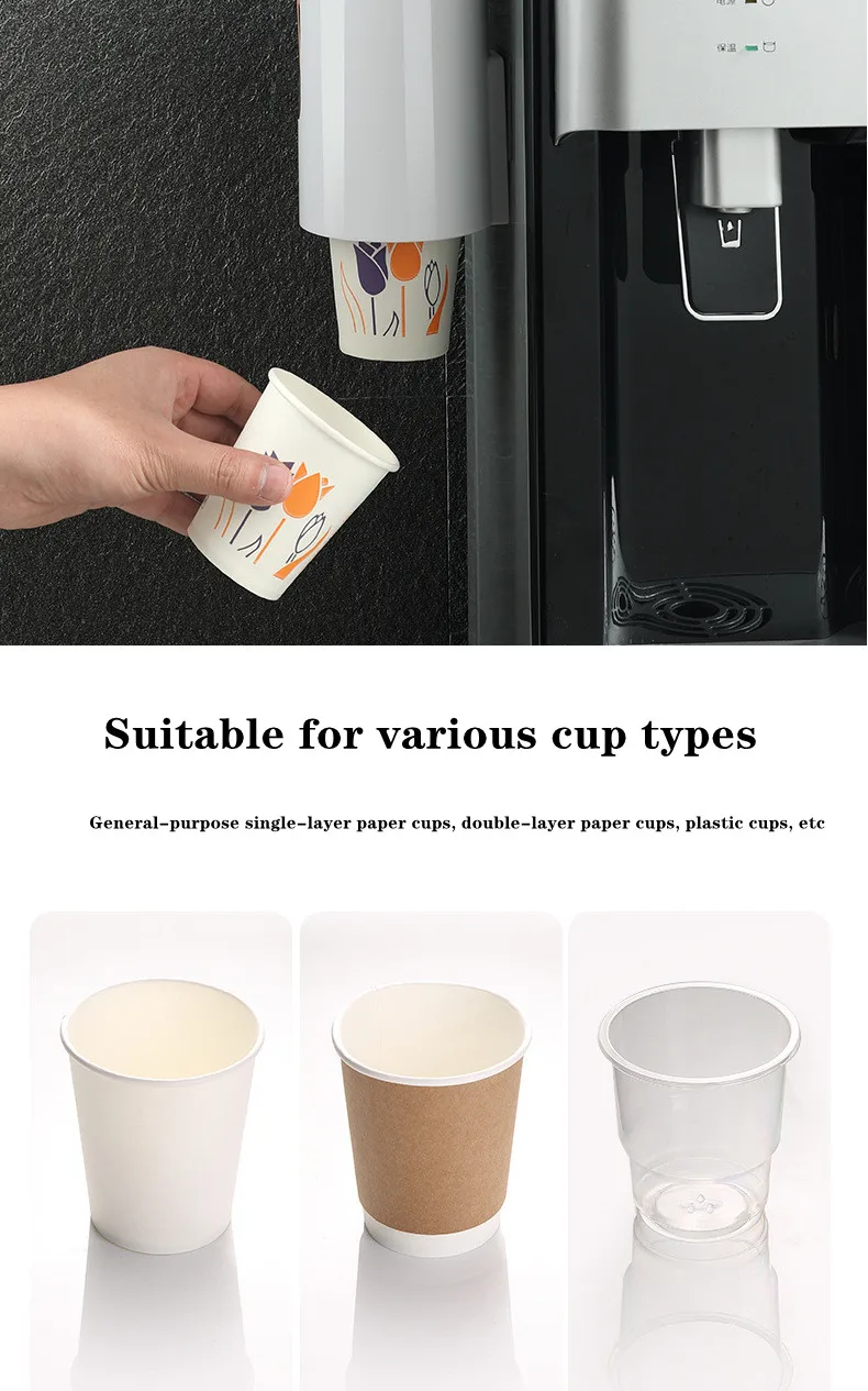 Description Picture 4 of itemDisposable paper cup dispenser, wall-mounted plastic water dispenser holder, container frame