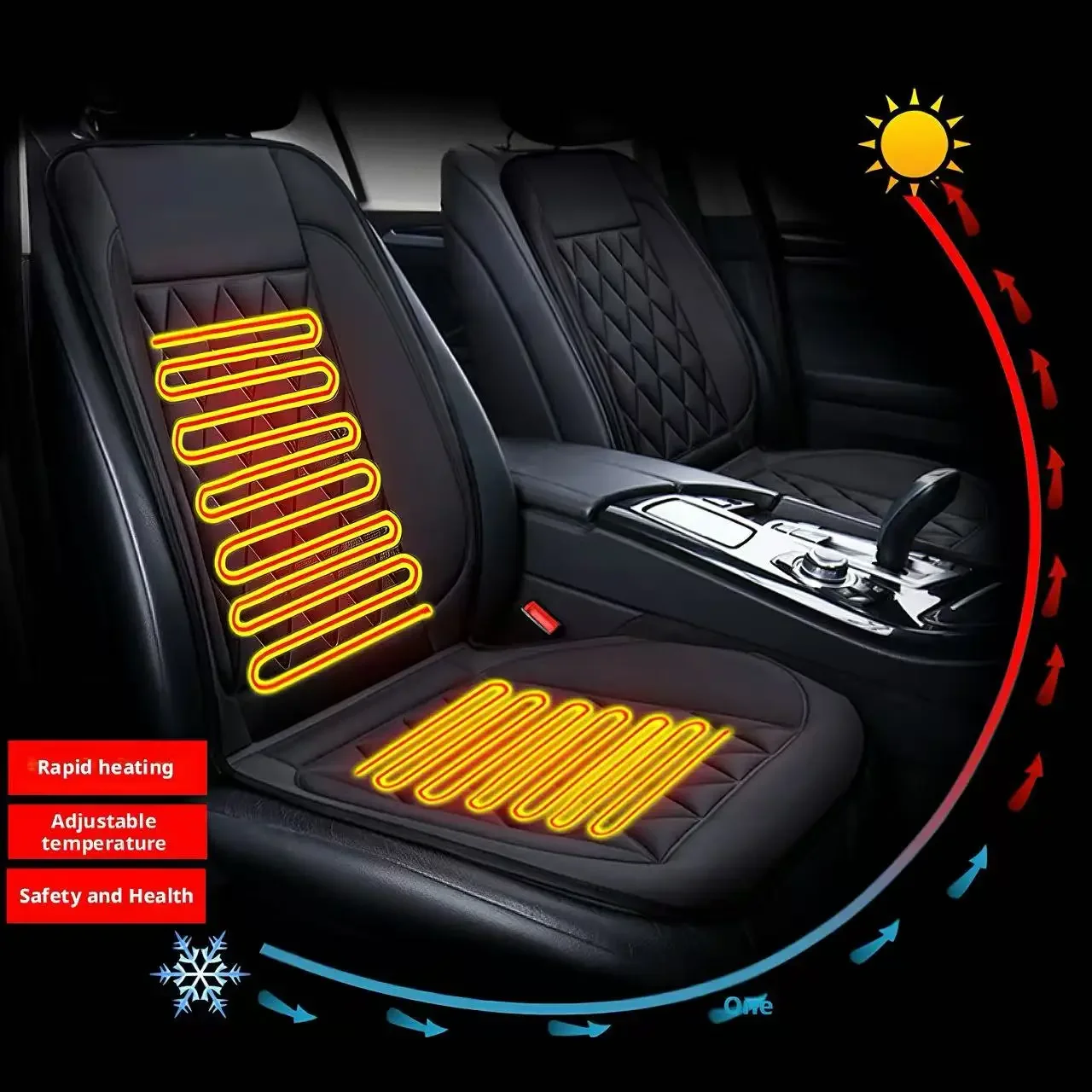 Car Heated Seat Cushion Uniform Constant Temperature Heating