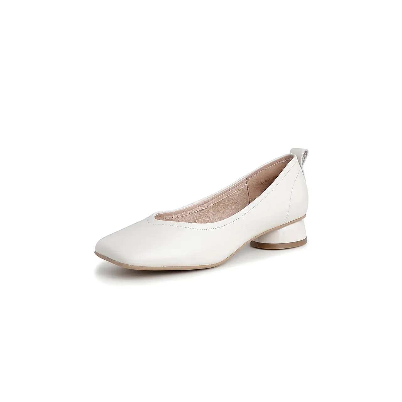 

L NIGO women's Spring And Summer Single Shoes Black And White Colorblocking Low Heel Shoes #nigo98371