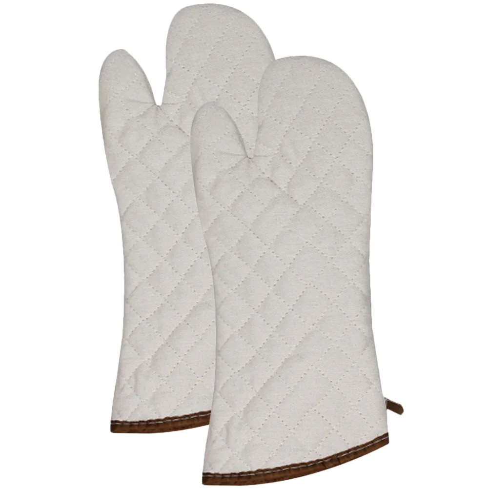 

Insulation Gloves Baking Oven Mittens Bakery Kitchen Cooking Protection Mitts Cotton Microwave Thickened