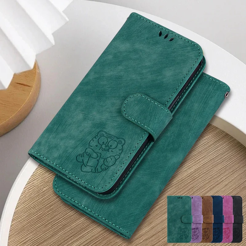 Per Tecno Camon 20 Pro 5G Custodia Cute Tiger Wallet Phone Case Per Tecno Camon 20 19 17 Pro 17 P 18P 18I 18 16 Premier 15 12 Cover