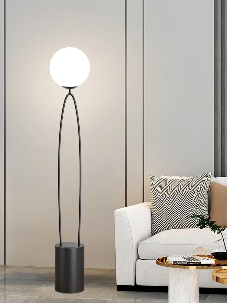 

Minimalist Floor Lamp Decoration Living Room Sofa next to High Sense Modern Light Luxury Atmosphere Bedroom Bedside Lamp