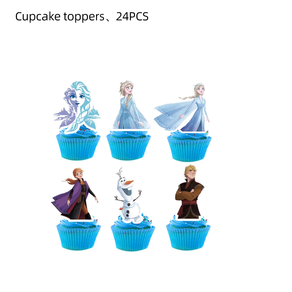Elsa Frozen Birthday Decorations Disney Frozen Queen Kids Favors Baby Shower Party Supplies Anna Cake Topper Kit Cup Cake party decorations birthday party supplies cake topper cake decorations cake toppers cupcake supplies