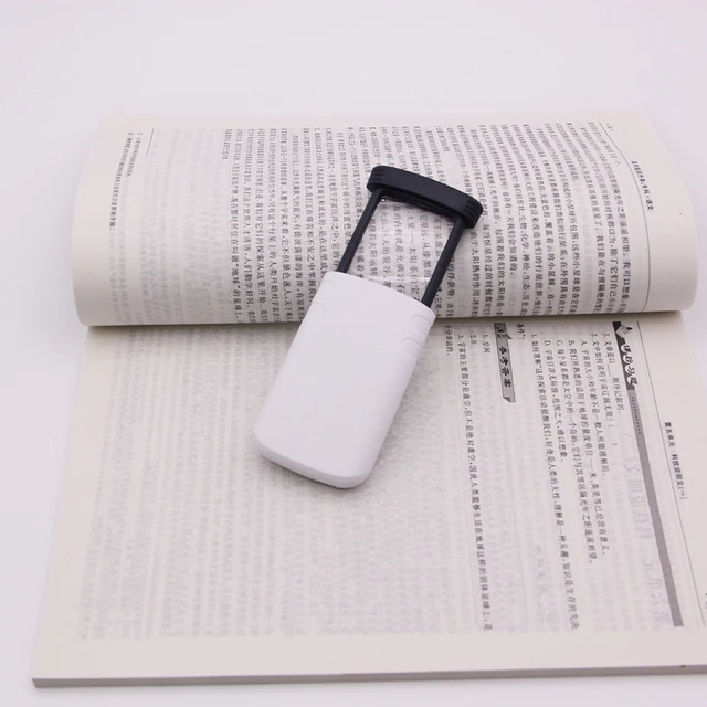 4X Magnifying Glass Lens Foldable Mini Pocket Handheld Microscope Reading Jewelry Loupe with 3 LED Light Illuminated Magnifiers 4