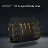 PU Leather Car pillow Lumbar Cushion Chair Pillow Auto Back Pillow for Car Travel Memory Foam relief Back Pain fill the gap 4