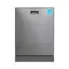 24" Dishwasher Top Control 3 Rack 15 Place 3.4g Quiet 51 dB Energy Star Silver Touch Panel Overflow Protection Dual Arms Low 1