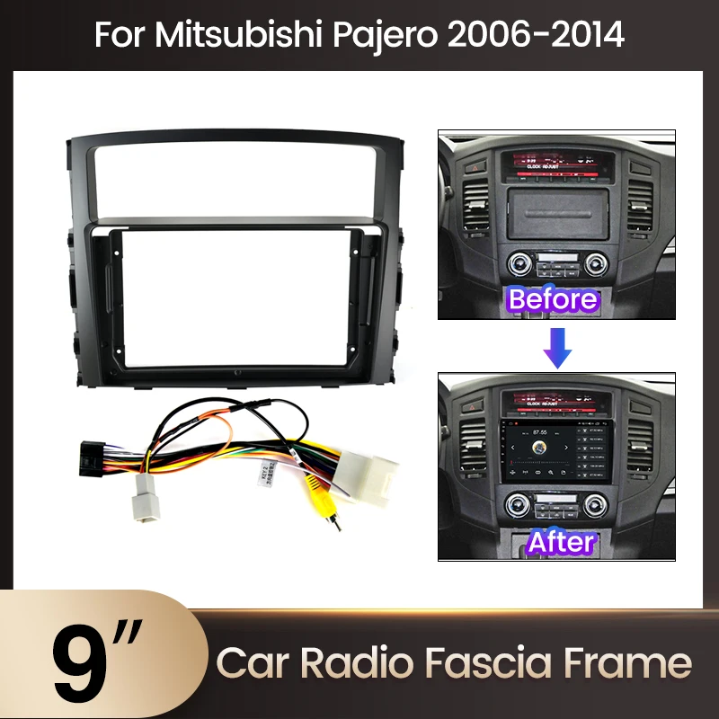 Tanie 9 ''2Din Radio samochodowe Autio Frame Audio dla Mitsubishi Pajero