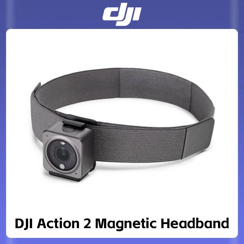 DJI Action 2 Magnetic Headband by attaching Action 2 to the