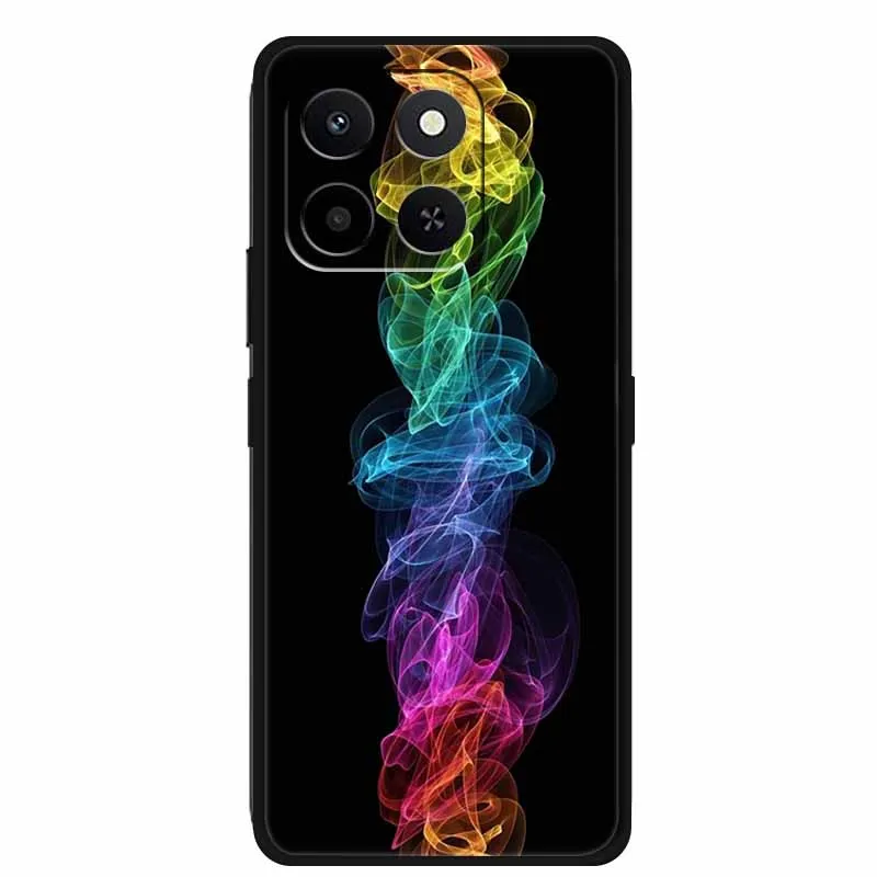 Animal Painted Soft TPU Silicone Back Cover for Honor X7d - Wolf, Lion, and Tiger Design