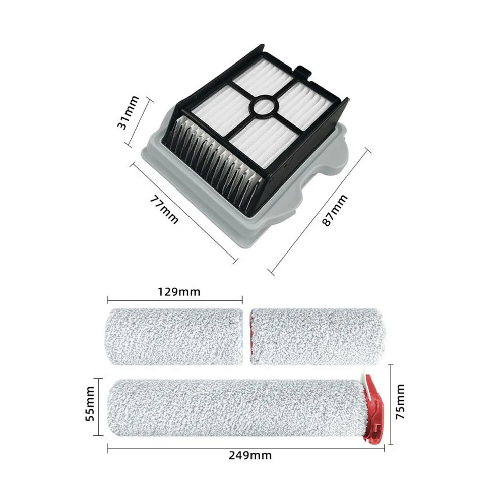 Accesorios para aspiradora Roborock Dyad Pro, Dyad Pro Combo, A10 Plus, A10 Ultra Roller Brush, filtro Hepa