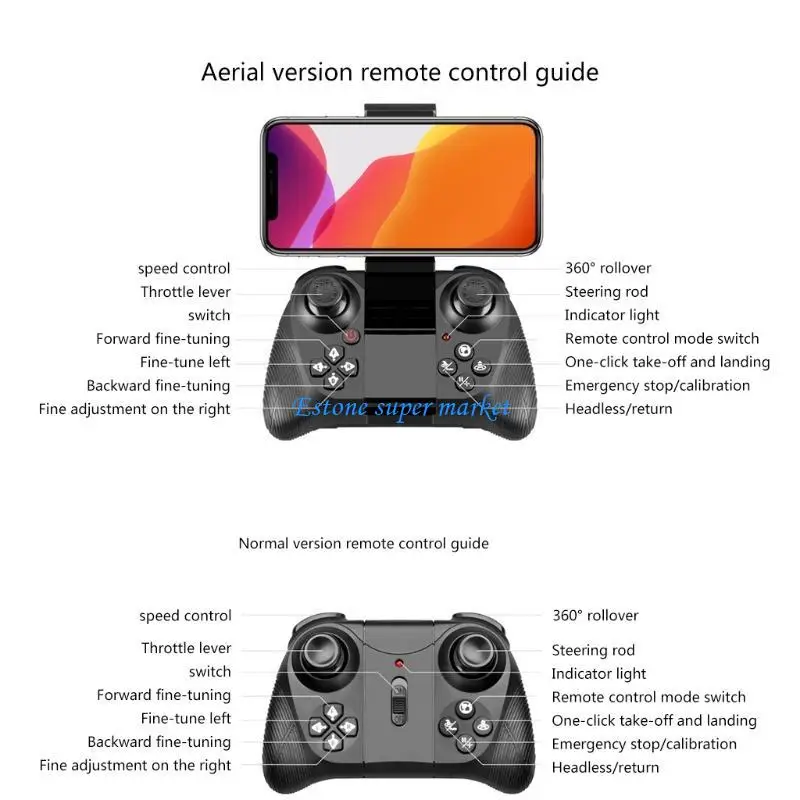 090B 유연한 4축 쿼드콥터 미니 드론 옵션 1080P 카메라 Easy Flying V10