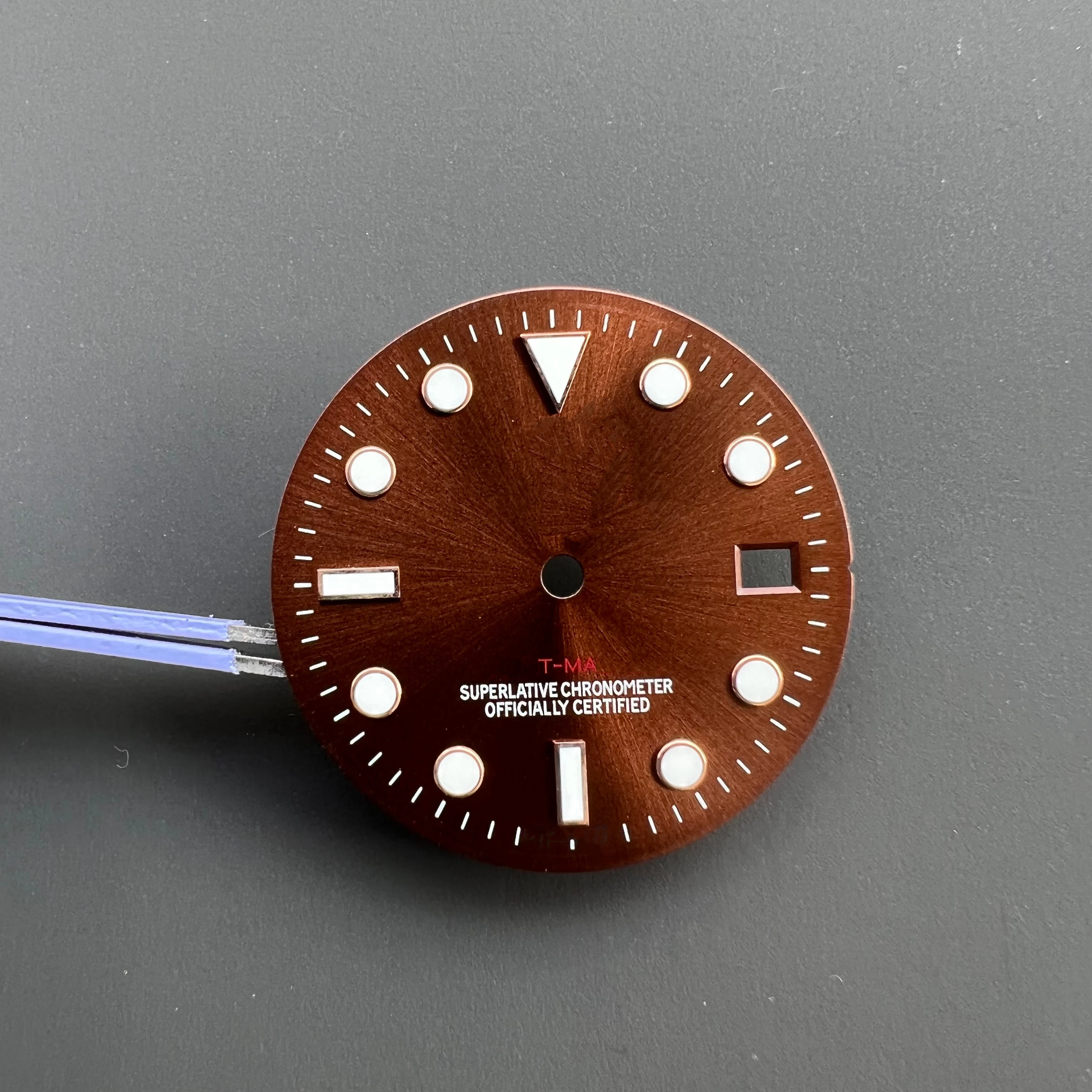 28mm Watch Accessories mechanical Assembly Dial for 40mm Case ETA 2824