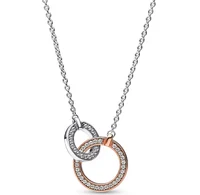 Collier en argent sterling 925% à la mode, série love, personnalisé avec zircon, pour femmes, bijoux, cadeau d'anniversaire 3